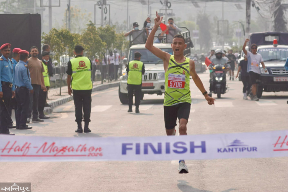 Kantipur Half Marathon: Rajan wins half marathon title
