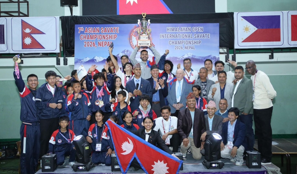 Nepali team champions in Asian Volleyball Championship