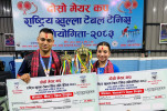 Sujan and Diksha win gold in Mayor's Cup table tennis