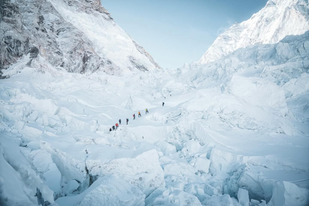 Two climbers injured in avalanche at Khumbu Icefall, rescued by helicopter
