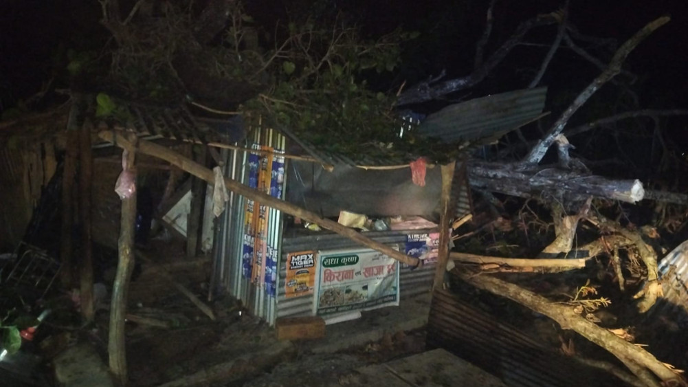One dead, 5 injured as tree falls on house in Udayapur