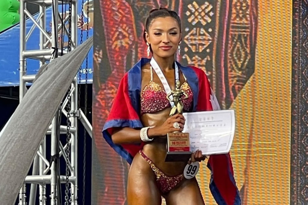Binu wins double medal in bodybuilding