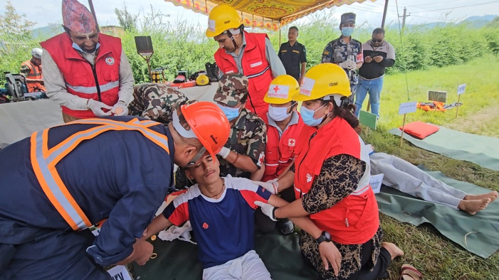 'Hand in Hand' Exercise in Kavre: Solidarity in Disaster Response
