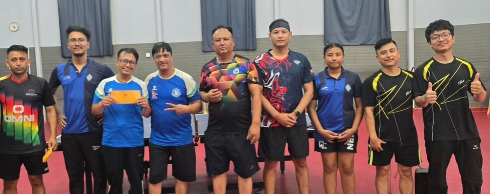 Rajendra and Raju crowned champions in APM Table Tennis