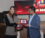 Volleyball player Usha Annapurna Spikers ambassador