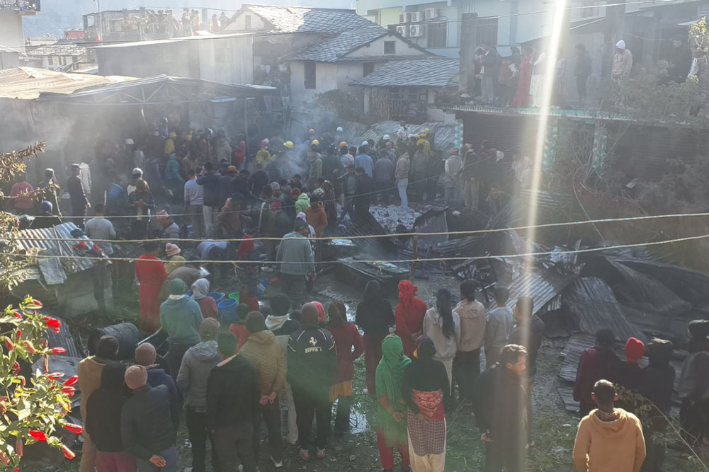 Fire in Bajhang district headquarters brought under control