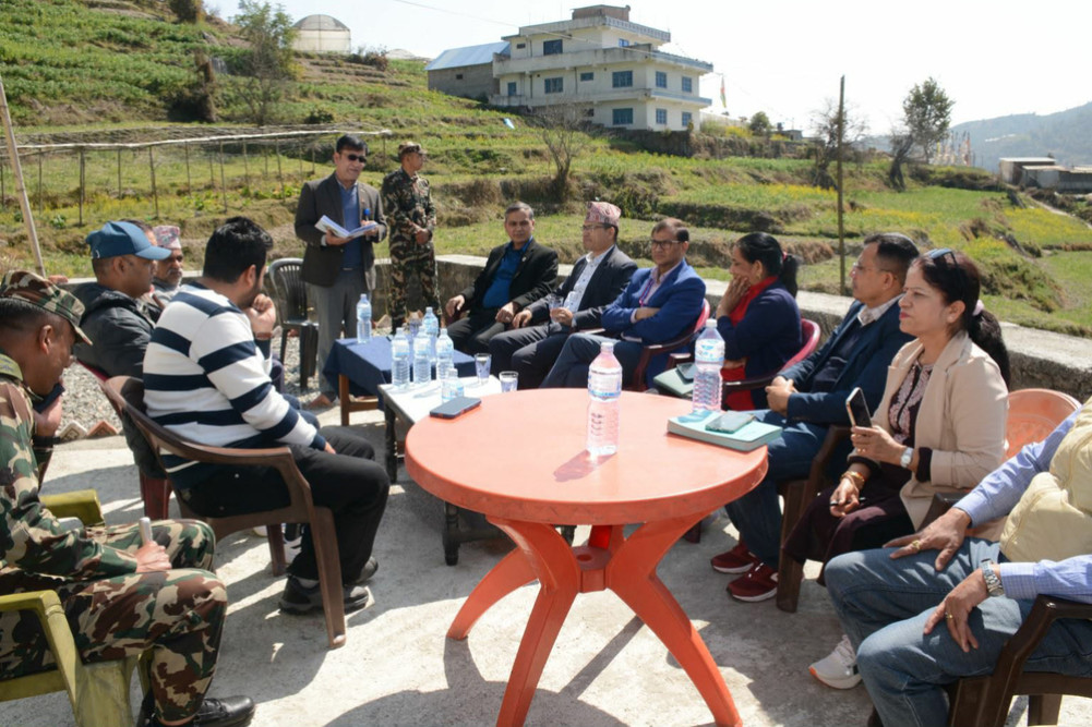 Home Minister inspects polling stations in Kathmandu and Makawanpur