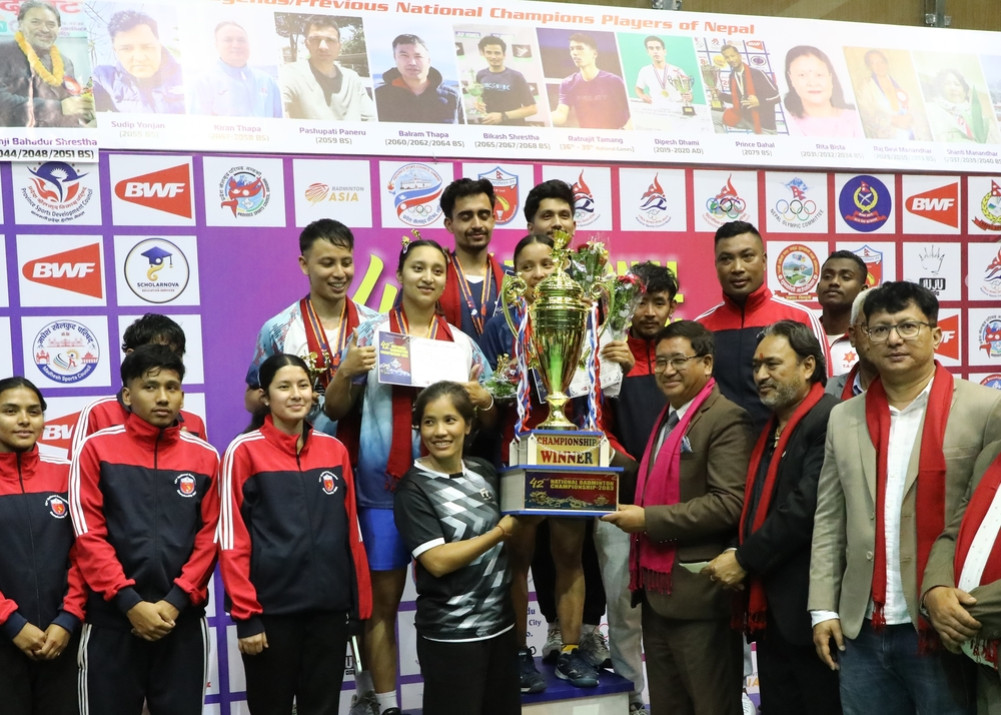 Prince and Rashila are national badminton champions.