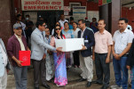 Kathmandu Metropolitan City provides 1,800 vials of anti-rabies vaccine to Shukraraj Tropical Hospital