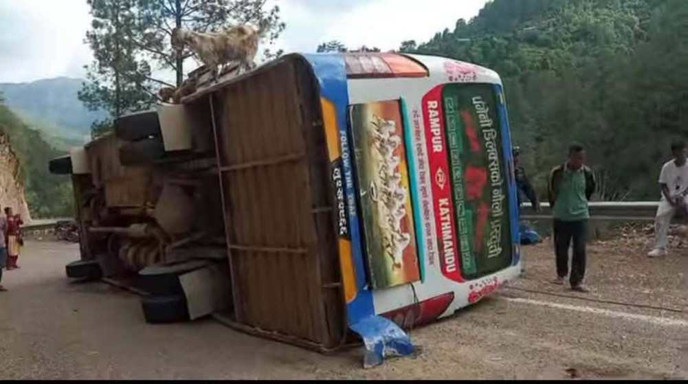 Rolpa bus accident: Condition of 4 people critical