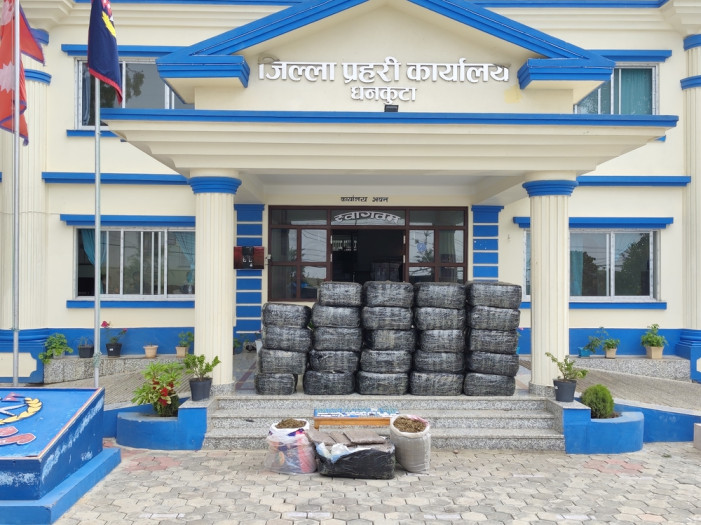 795 kg of marijuana seized in a single day from Dhankuta