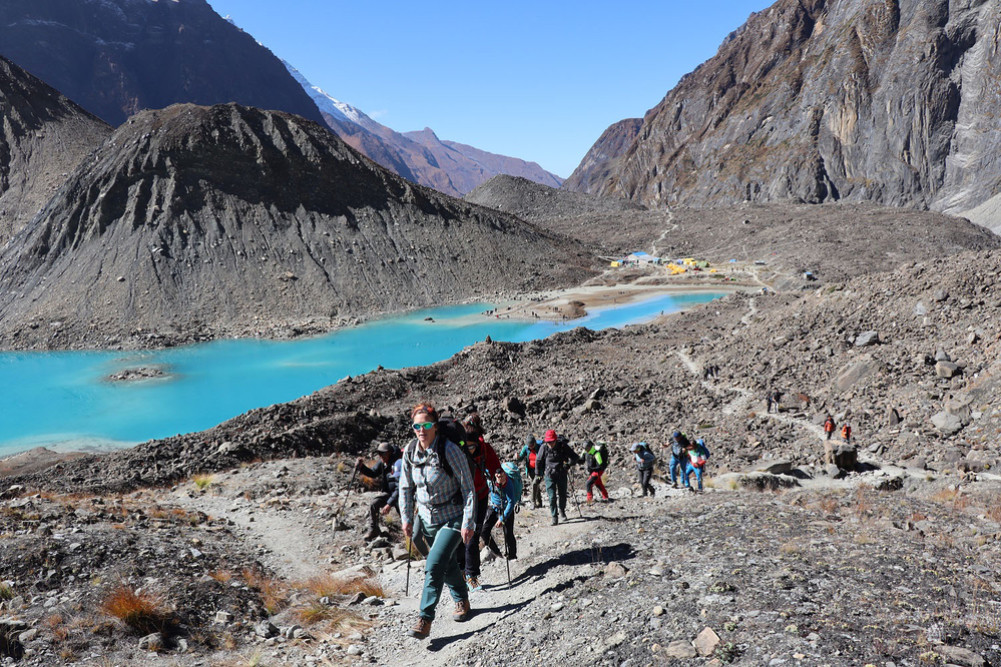 Tourist numbers are increasing at Annapurna Base Camp
