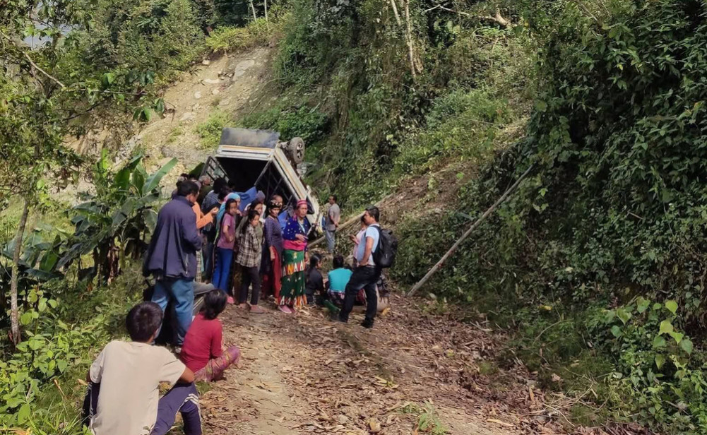 Vehicle accident in Panchthar: One dead, two injured