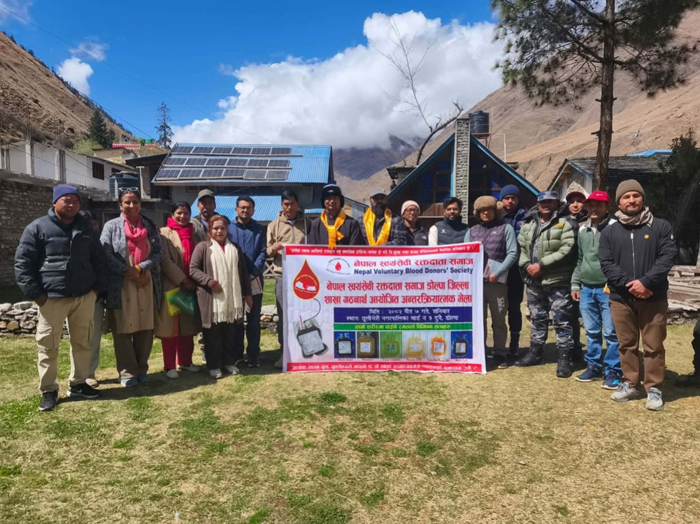 Nepal Voluntary Blood Donor Society Dolpa branch formed