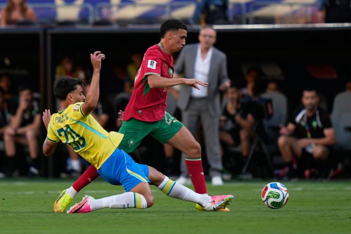 Morocco dominates Brazil in the first half