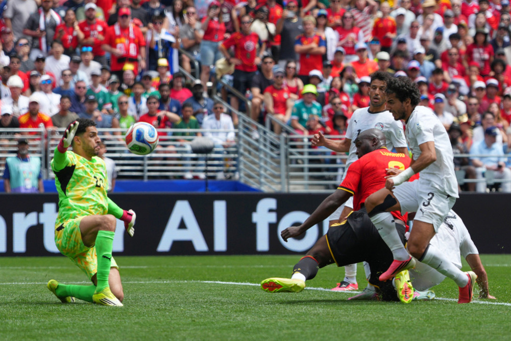 The match between Belgium and Egypt ended in a 1-1 draw.