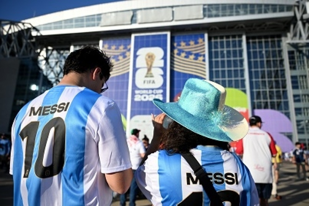 Defending champions Argentina take to the field, but Messi will remain on the bench.