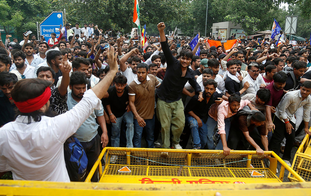 Demands for education system reform cause uproar from Delhi's streets to Parliament