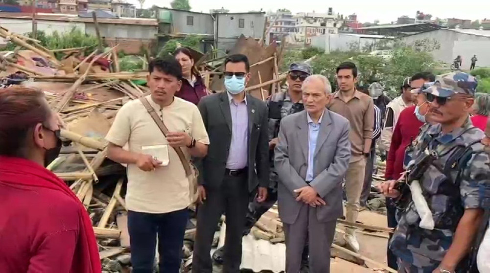 Former Prime Minister Bhattarai assures to take initiative to resolve the problems of squatters
