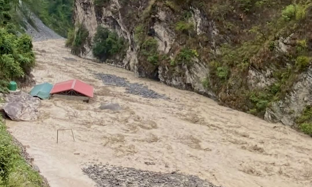 Floods disrupt electricity and roads in Hukam, inundate hot water springs