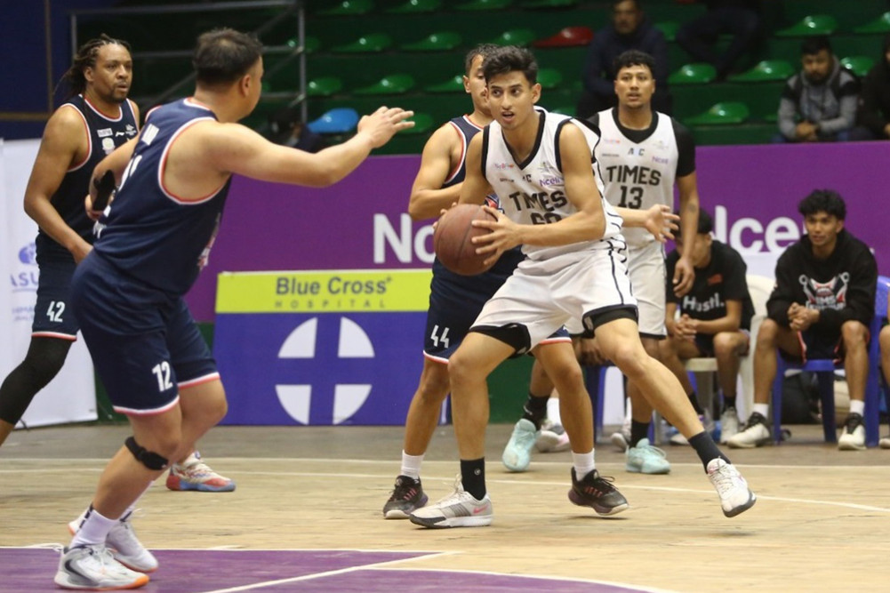 Times' sixth win in the basketball league