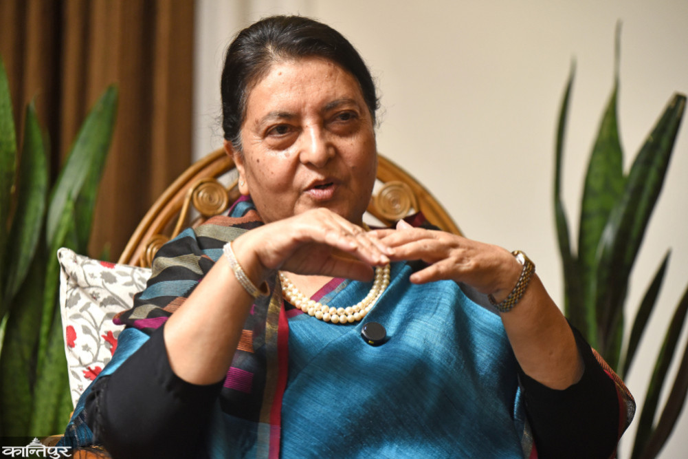 Oli-author arrest an immature decision: Former President Bhandari