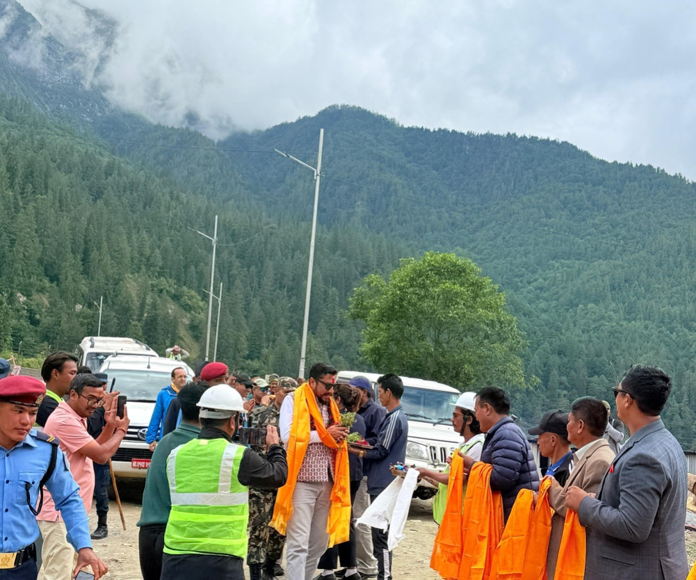 Energy Minister Shrestha inaugurates the office building and access road of Jagadulla Hydropower Project