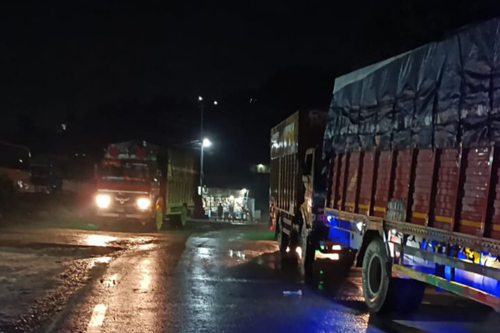 Traffic is operating on BP Highway