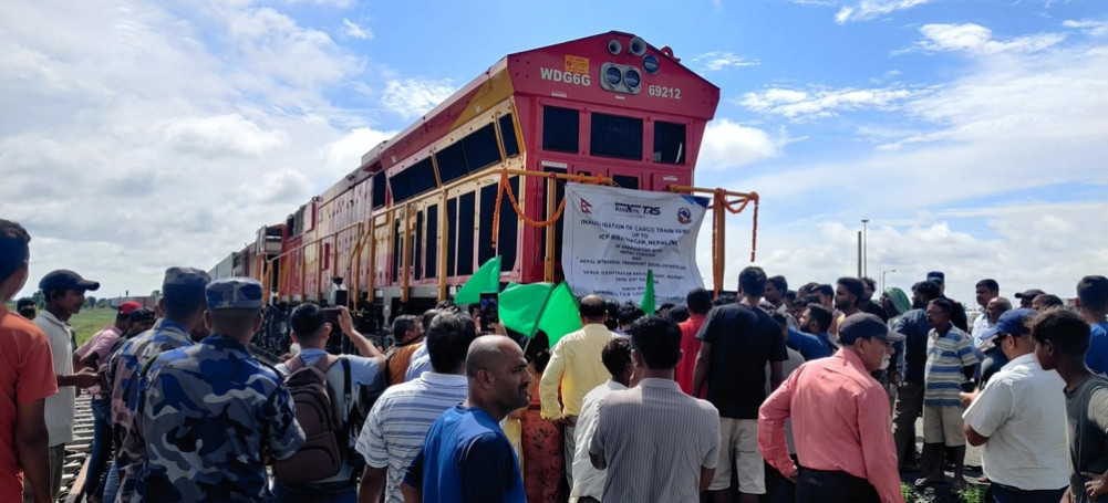 First cargo train arrives in Biratnagar from Kolkata