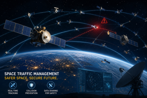 Increasing Satellite Traffic in Earth's Orbit, New Arrangements for Space Security