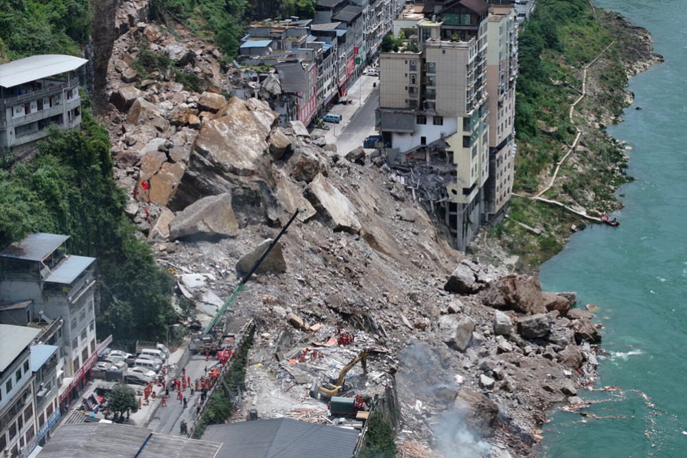 Eight dead, 34 missing in landslide in Chongqing, China