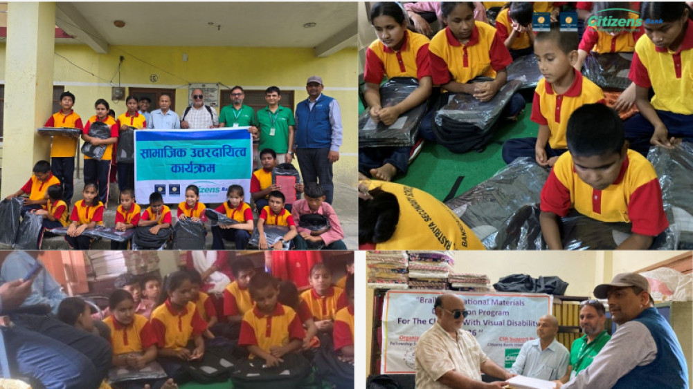 Citizens Bank provides Braille educational materials to visually impaired children
