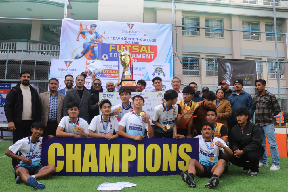 Samriddhi School wins inter-college futsal competition