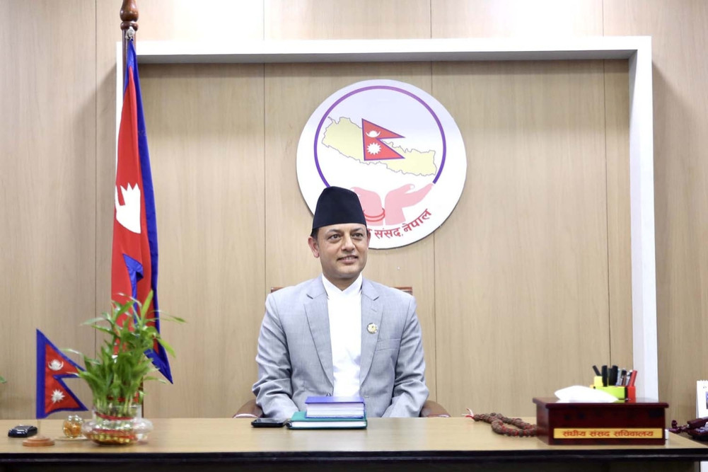 Speaker Aryal in discussion with opposition party leaders