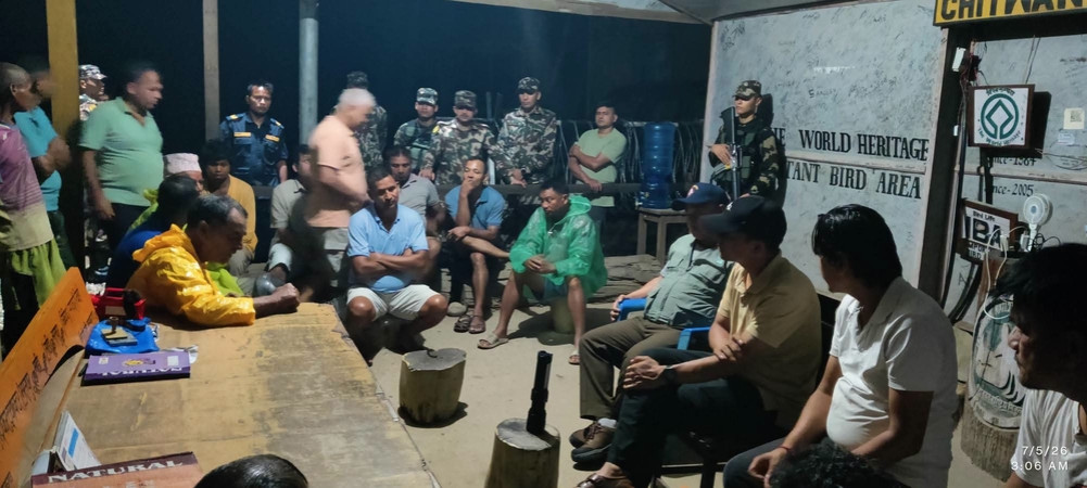 Mother and child die in wild elephant attack in Chitwan