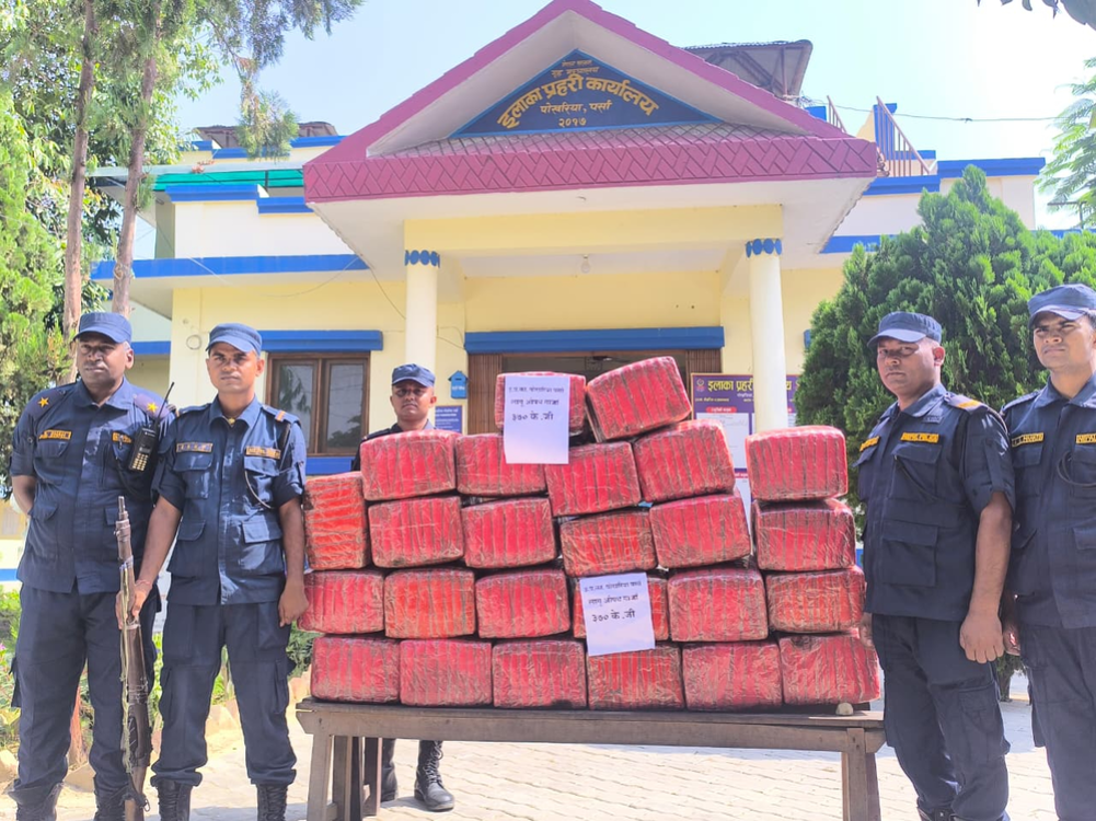 370 kg of marijuana hidden in canal bushes seized