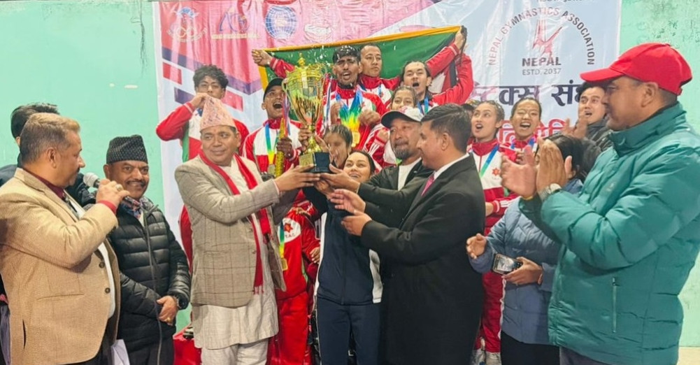 Army champions in national gymnastics