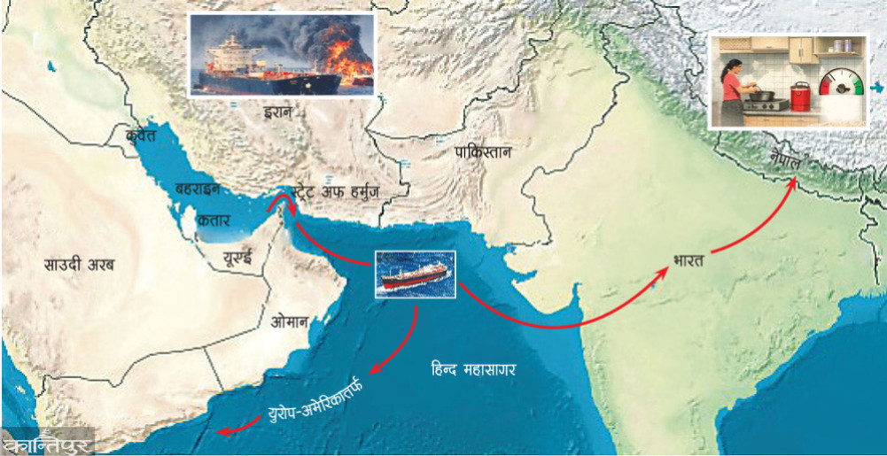 Nepali arrested from Hormuz region