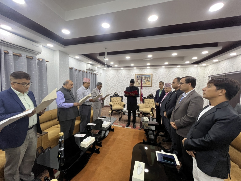Newly appointed Vice-Chancellors of the University take oath