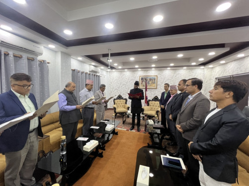 Newly appointed Vice-Chancellors of the University take oath
