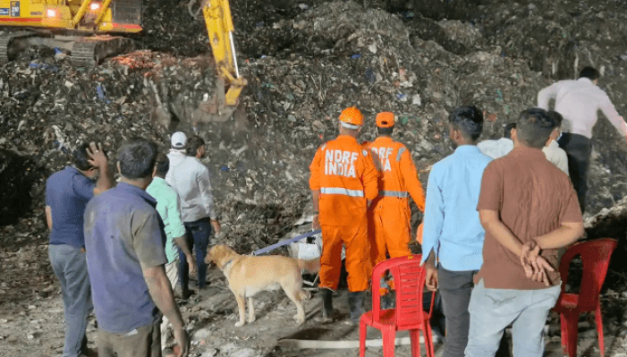 Landslide at India waste treatment plant: 9 dead, 14 rescued alive