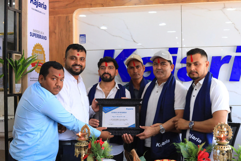 Kajaria's new showroom in Dang