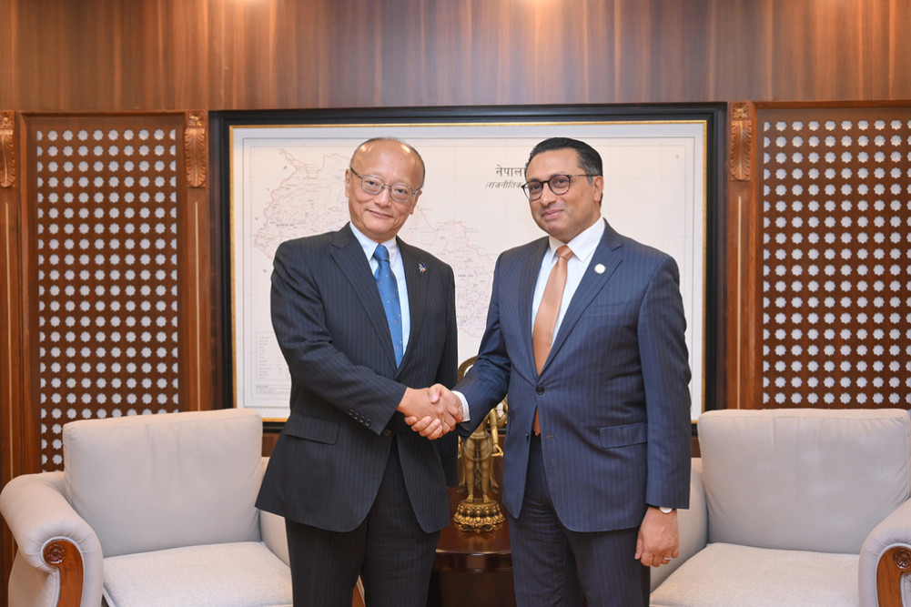 Finance Minister Wagle meets with ADB President Kanda