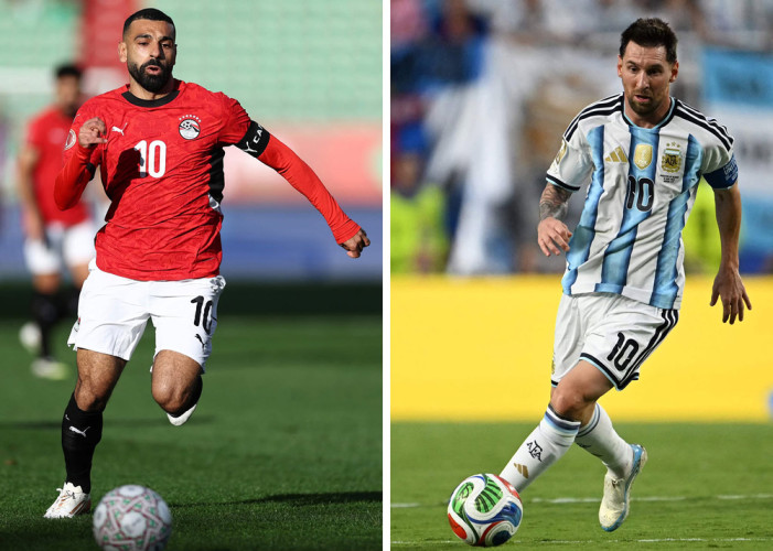 Messi and Salah face to face