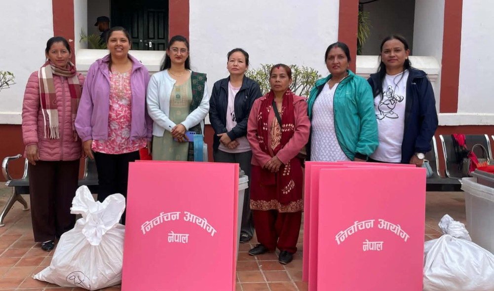 Only women, from security personnel to employees, in 7 polling stations in Palpa