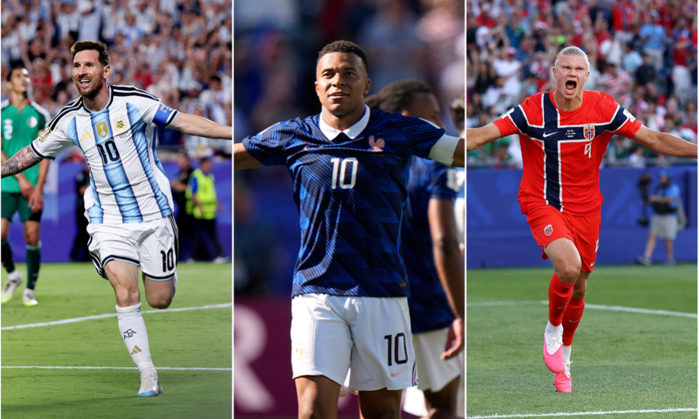 Messi first, Mbappe second
