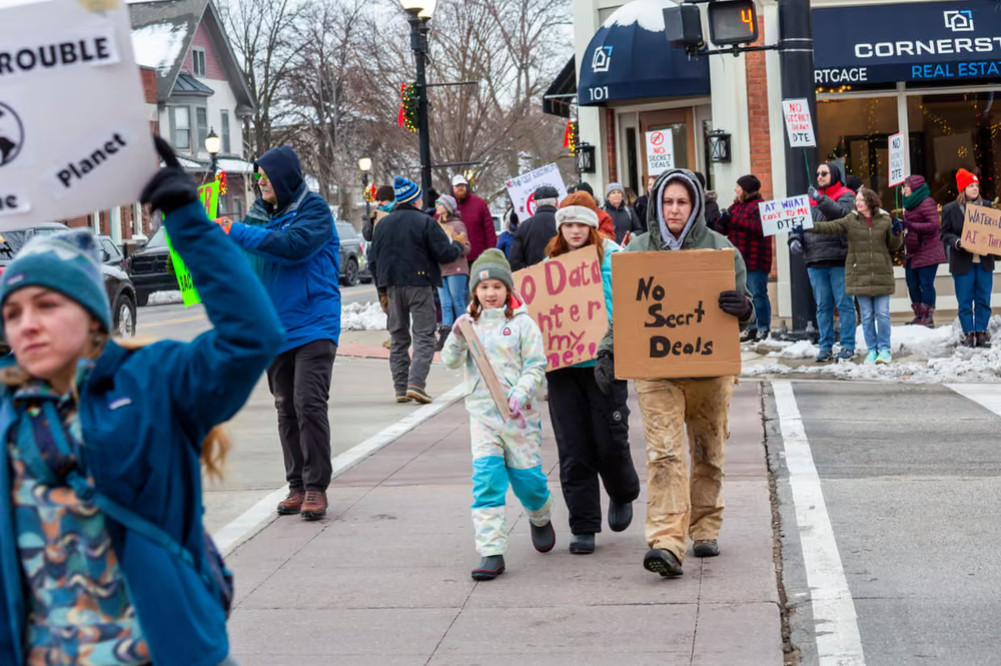 Why are there protests against data centers across America?