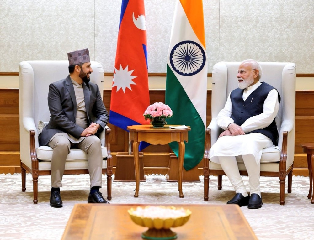 Rastriya Swatantra Party (RSP) President Lamichhane met with Indian Prime Minister Modi.