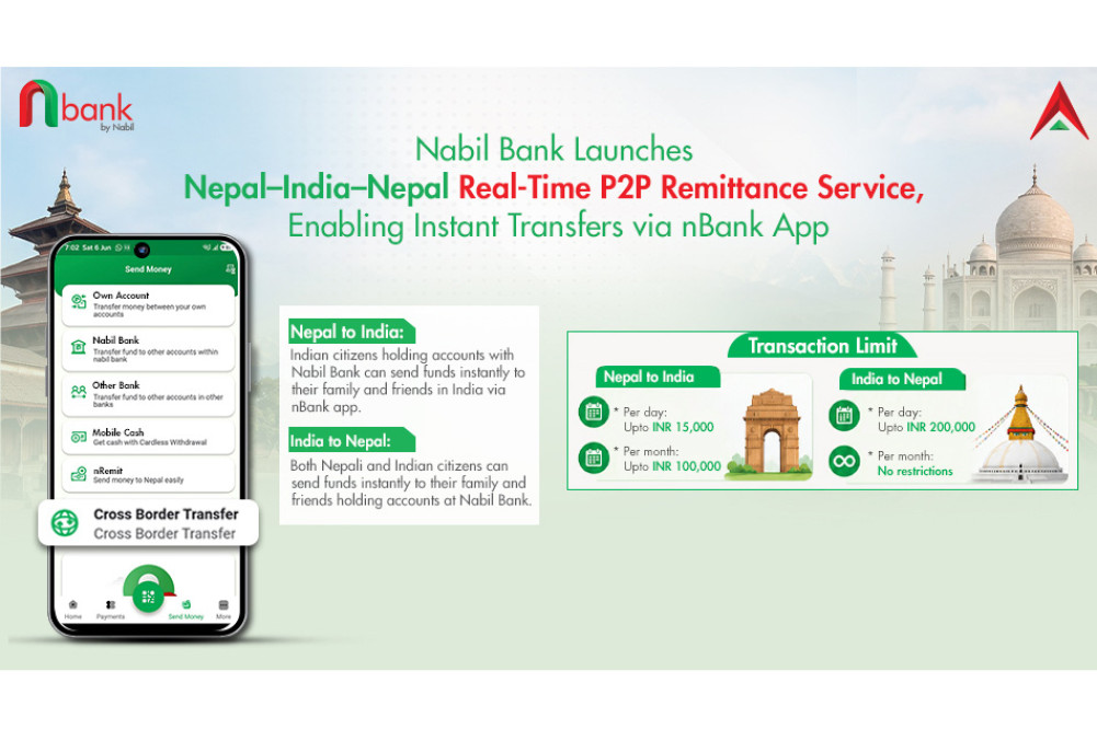 Nabil Bank launches Nepal-India 'cross-border' remittance