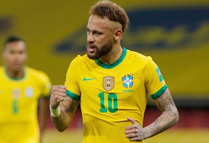 Brazil on the field without Neymar